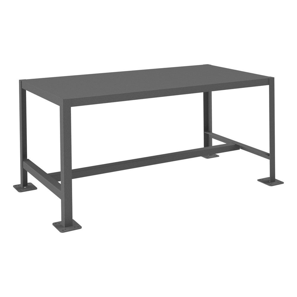 Stationary Machine Work Table: Textured Gray