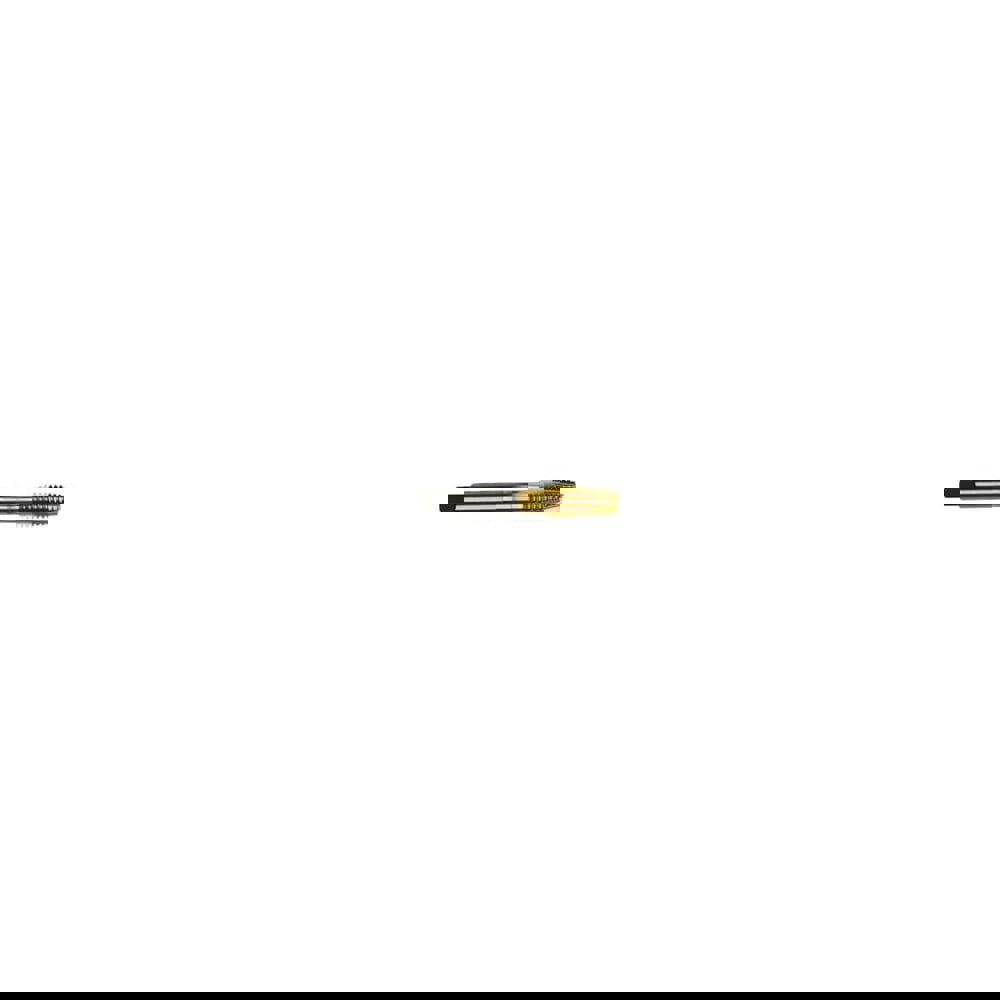 Spiral Point Tap: M10 x 1.5, Metric Coarse, 3 Flutes, Plug, 6H, High Speed Steel, TiN Finish