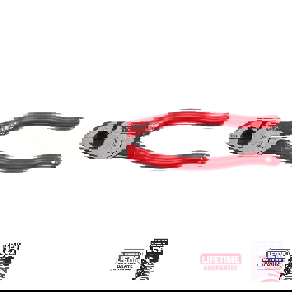 Pliers; Jaw Texture: Crosshatch ; Plier Type: Lineman's ; Jaw Length (Inch): 1-7/8 ; Jaw Length (Decimal Inch): 1.8750 ; Jaw Width (Inch): 1-1/4 ; Jaw Type: Linesman