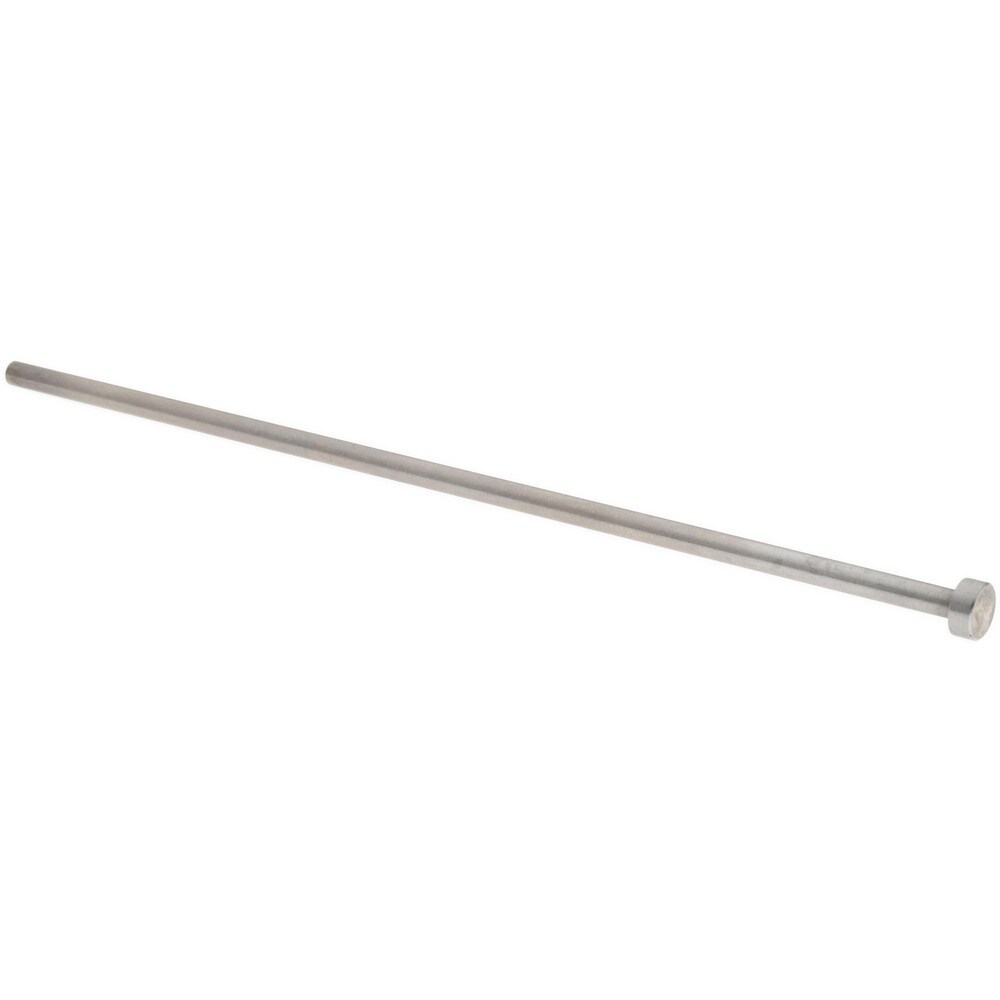 Straight Ejector Pin: 2.5 mm Pin Dia, 100 mm OAL, Steel
