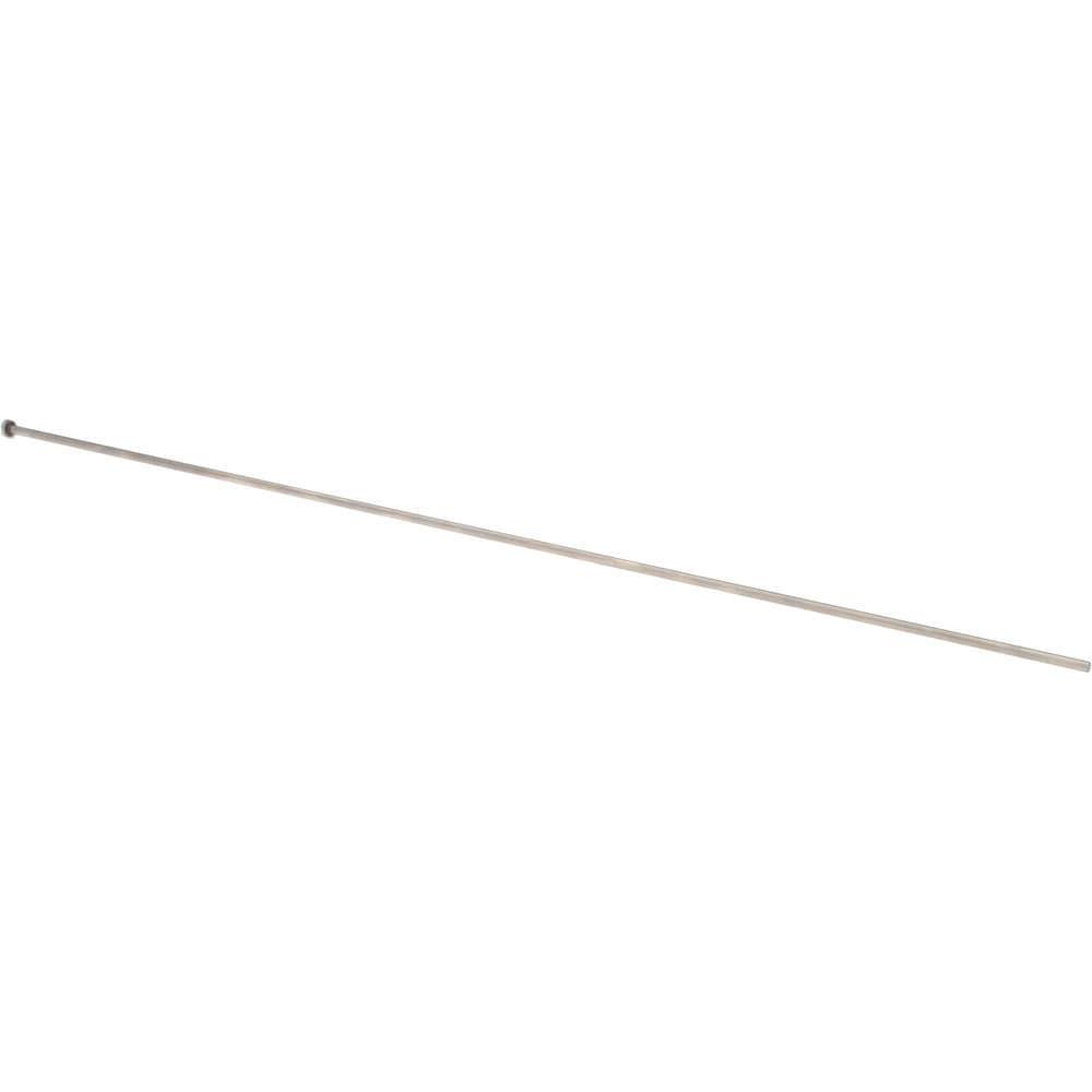 Straight Ejector Pin: 5 mm Pin Dia, 630 mm OAL, Steel