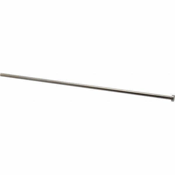 Straight Ejector Pin: 8 mm Pin Dia, 400 mm OAL, Steel