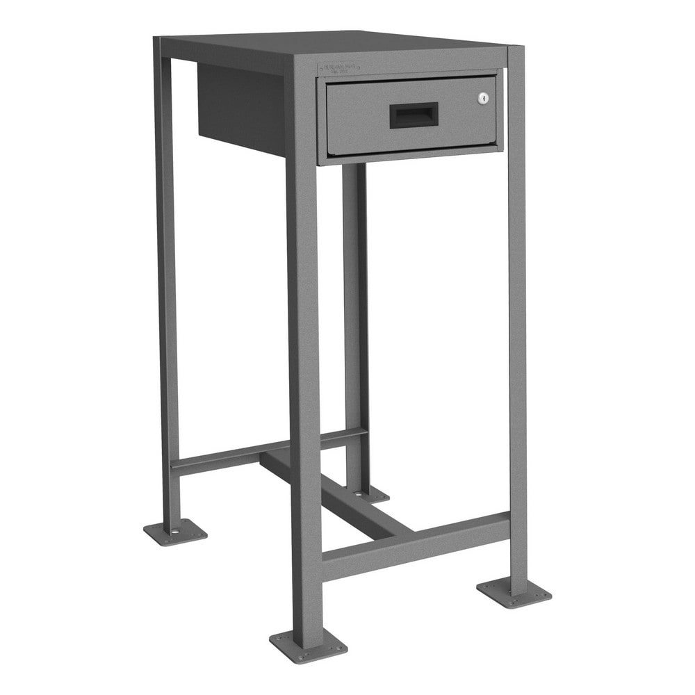 Stationary Machine Work Table: Textured Gray