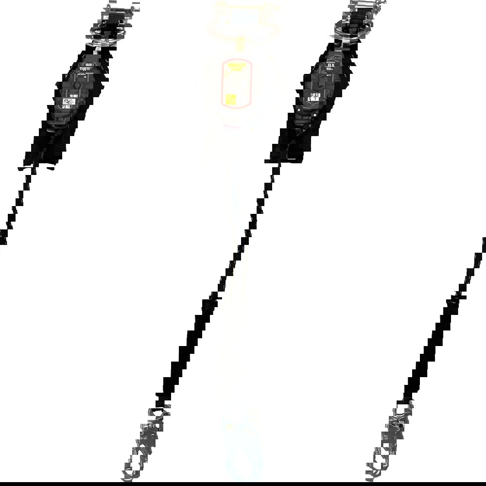 Self-Retracting Fall Limiter: 420, 6.000' Line, Quick Connect Connection, Snap Hook Lanyard End