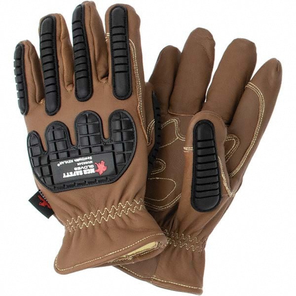 Arc Flash Gloves: MCR Safety Size Large, 14.0 cal/cm2
