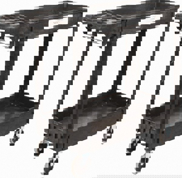 Shelf Utility Cart: Plastic, Black