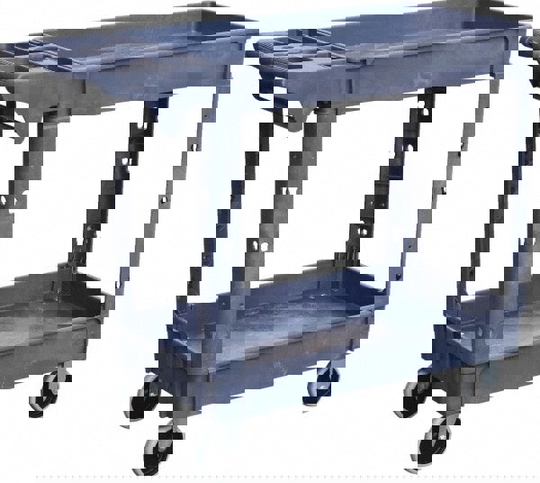 Shelf Utility Cart: Plastic, Gray