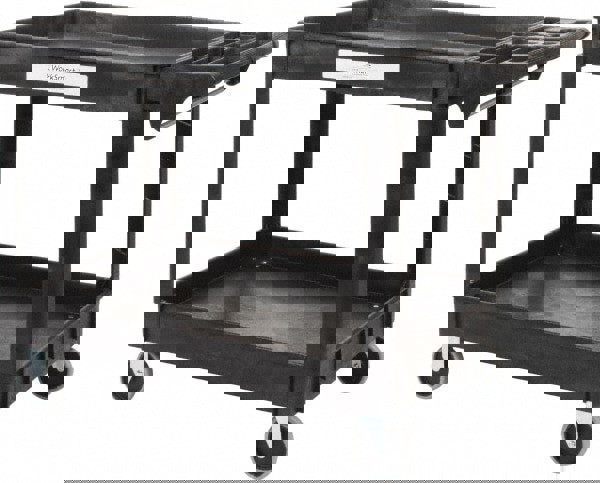 Shelf Utility Cart: Plastic, Black