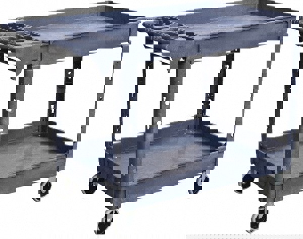 Shelf Utility Cart: Plastic, Gray