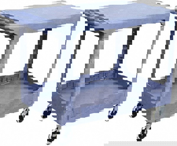 Shelf Utility Cart: Plastic, Gray