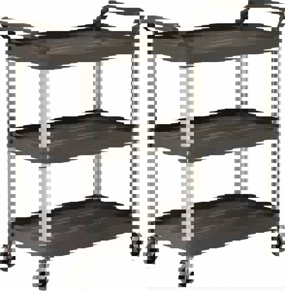 Shelf Utility Cart: Plastic, Black