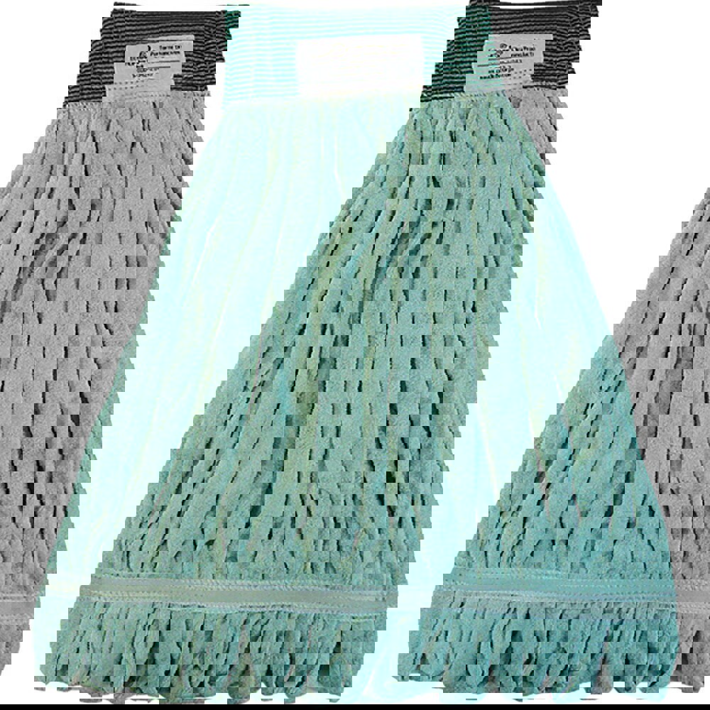 EchoFiber Wet Mop, Microfiber, Looped Construction, Green Color, Medium Size