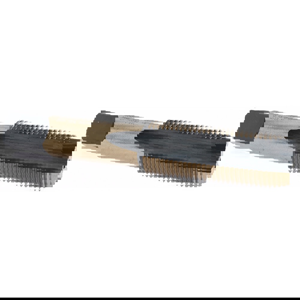 Spiral Point Tap: 7/8-14, UNF, 3 Flutes, Plug, High Speed Steel, Bright Finish