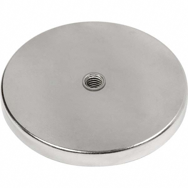 Ceramic Cup Magnets; Diameter (Inch): 2-5/8 ; Average Pull Force: 40lb ; Maximum Pull Force: 80lb ; Overall Height (Inch): 3/8 ; Maximum Pull Force (Lb.): 80lb; 80.00 ; Magnet Inside Diameter: 1in