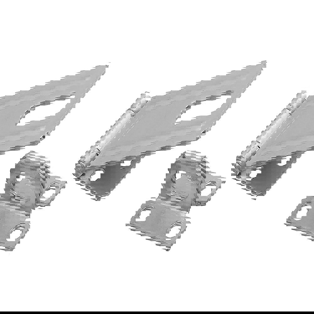Hasp Staples; Staple Type: Fixed ; Material: Steel ; Finish: Zinc-Plated ; Staple Thickness: 4.5
