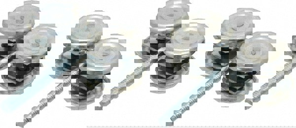 2 Piece, Zinc, Box Rail Hanger with Bolt