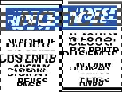 Security & Admittance Sign: Rectangle, 