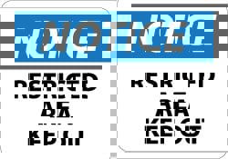 Security & Admittance Sign: Rectangle, 