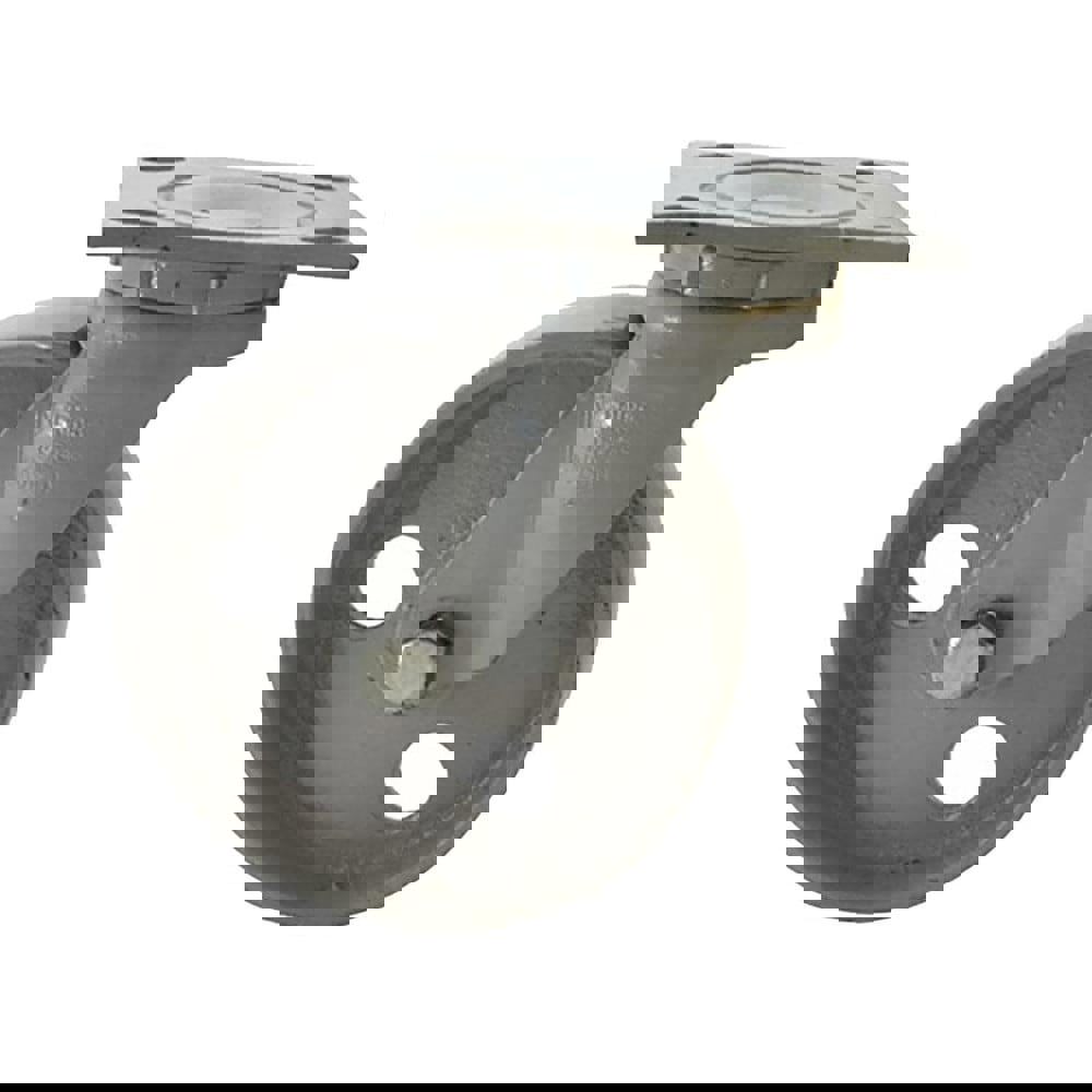 Swivel Top Plate Caster: Semi-Steel, 4