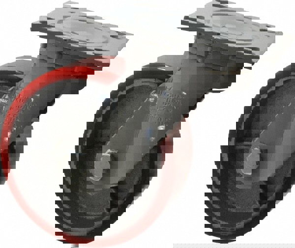 Swivel Top Plate Caster: Polyurethane, 5