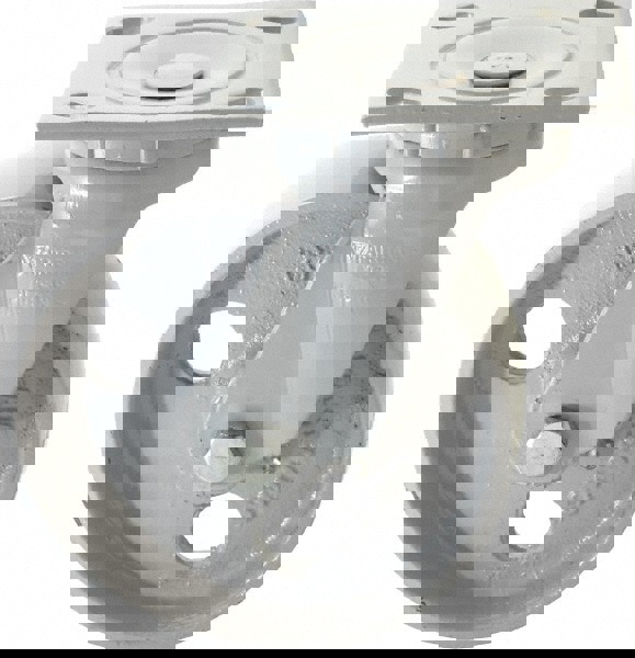 Swivel Top Plate Caster: Semi-Steel, 6