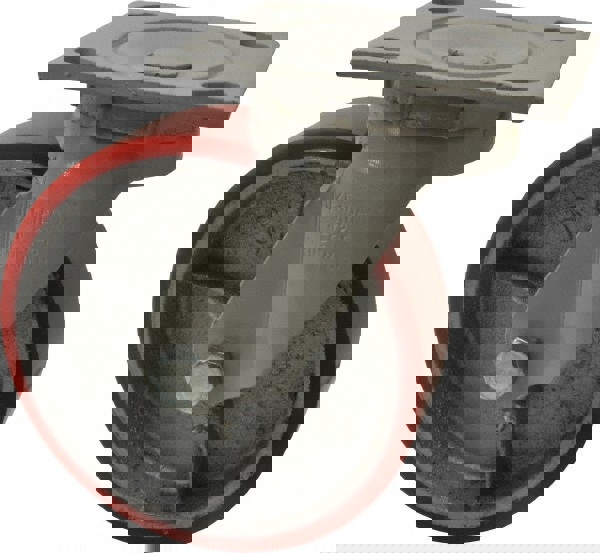 Swivel Top Plate Caster: Polyurethane, 6