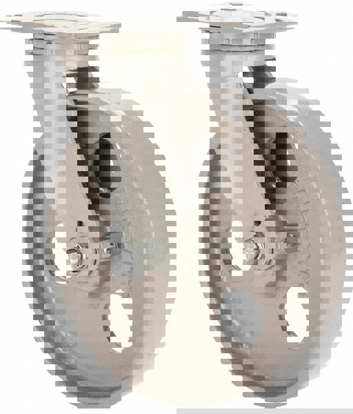 Swivel Top Plate Caster: Semi-Steel, 8