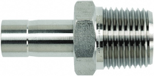 Compression Tube Male Adapter: 1/4