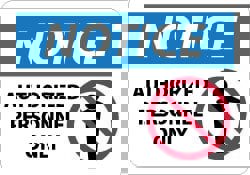 Security & Admittance Sign: Rectangle, 