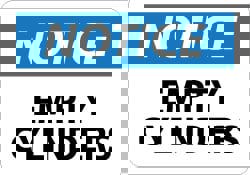 Security & Admittance Sign: Rectangle, 