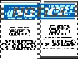 Accident Prevention Sign: Rectangle, 