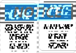 Security & Admittance Sign: Rectangle, 