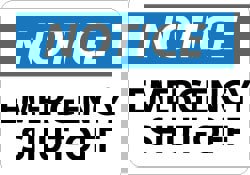 Accident Prevention Sign: Rectangle, 