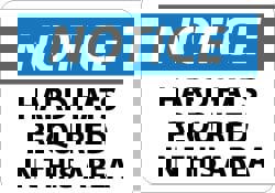 Accident Prevention Sign: Rectangle, 