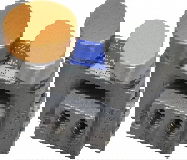 Push Button Air Valve: Double Button Actuator, 2 Position, 1/4