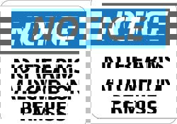 Accident Prevention Sign: Rectangle, 