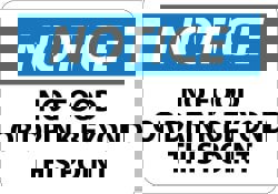 Security & Admittance Sign: Rectangle, 