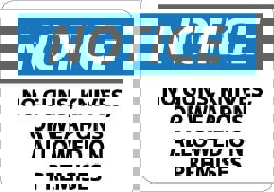 Security & Admittance Sign: Rectangle, 