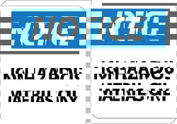 Chemical & Hazardous Material Sign: Rect