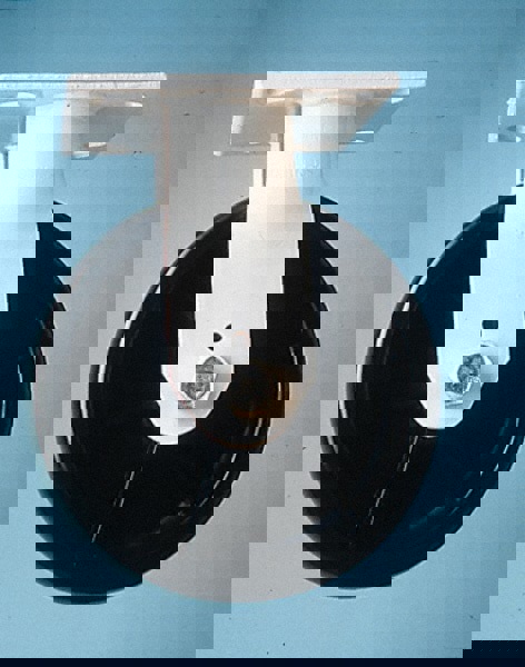 Rigid Top Plate Caster: Rubber, 4