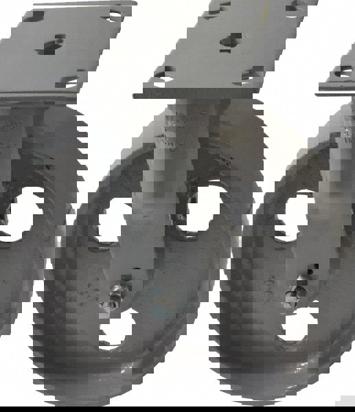 Rigid Top Plate Caster: Semi-Steel, 8