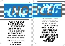 Accident Prevention Sign: Rectangle, 