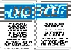 Security & Admittance Sign: Rectangle, 