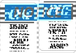 Accident Prevention Sign: Rectangle, 