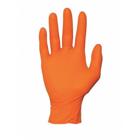Series Microflex Blaze Disposable Gloves: Size 2X-Large, 5.1 mil, Uncoated-Coated Nitrile, Industrial Grade, Unpowdered