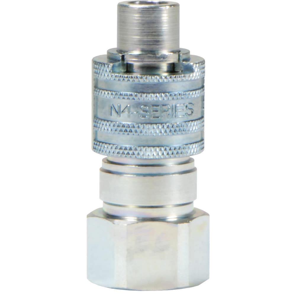 Pneumatic Hose Fittings & Couplings; Fitting Type: Plug ; Type: Plug ; Interchange Type: Bowes ; Thread Type: NPTF ; Material: Steel ; Thread Standard: Female NPT