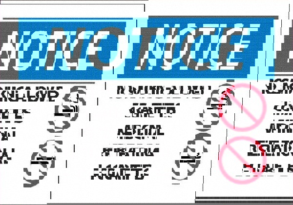 Sign: No SmokingRectangle, 