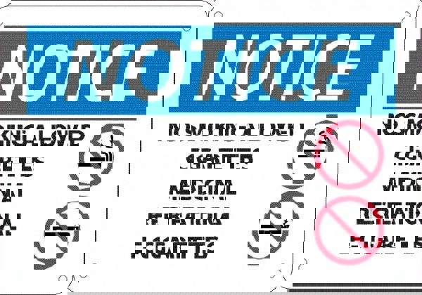 Sign: No SmokingRectangle, 