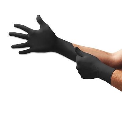 Disposable Glove: Series Microflex Onyx, Size Large, 3.5 mil, Not Coated, Nitrile, Medical Grade, Powder-Free