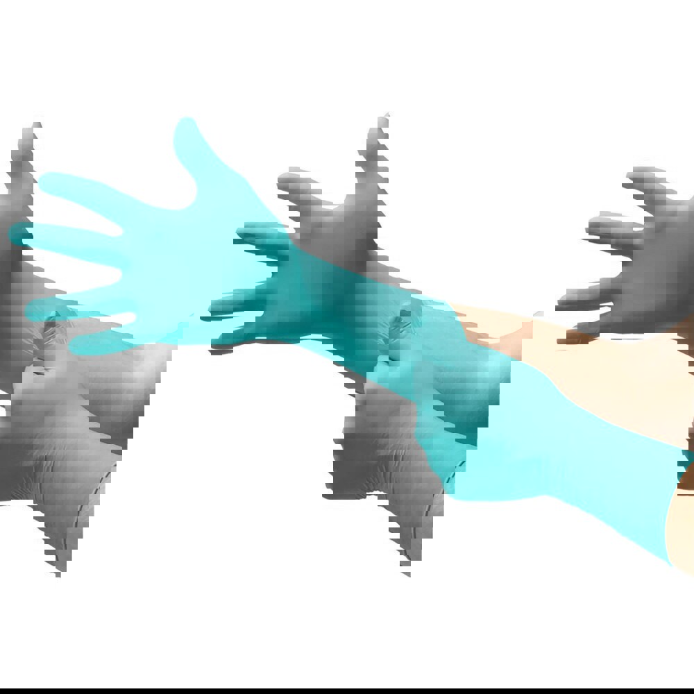 Disposable/Single Use Gloves; Primary Material: Nitrile ; Thickness (mil): 7.5 ; Grip Surface: Textured (Fingertips) ; Grade: General Purpose ; Cuff Type: Extended ; Length (Inch): 11.8